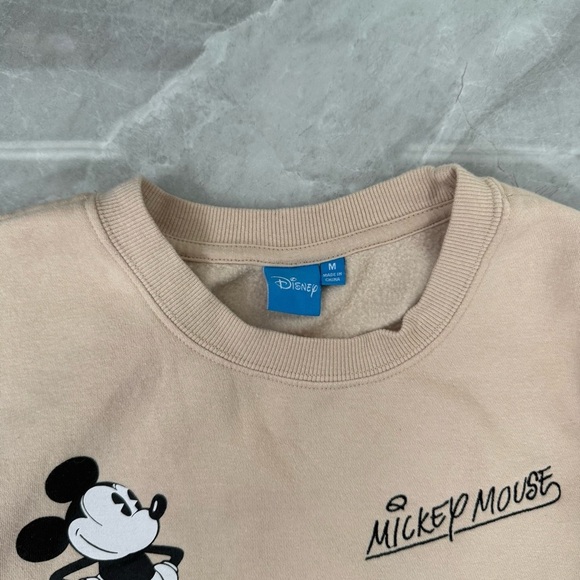 Women’s Disney Mickey Mouse Signature Pullover Crew Neck Sweatshirt Size Medium - Picture 4 of 15